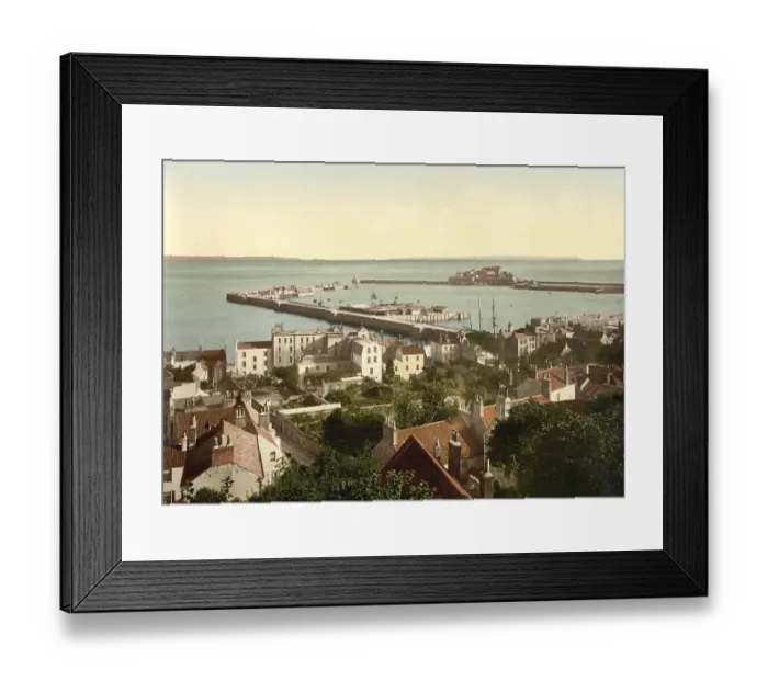 Framed Print : St. Peter, Harbour, Guernsey, British Channel Island
