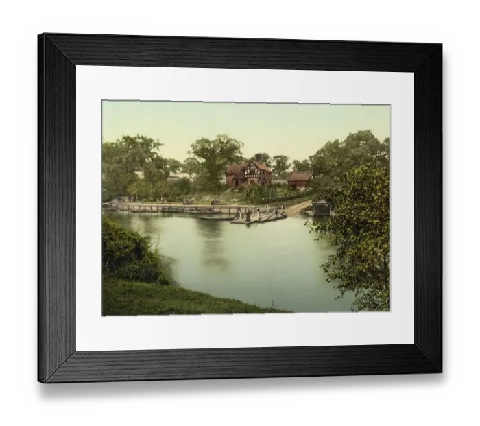 Framed Print : Eccleston ferry in Chester, city in the North West of England Framed Print : Eccleston ferry in Chester, city in the North West of England