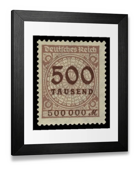 Framed Print : Historical stamp, German Reich