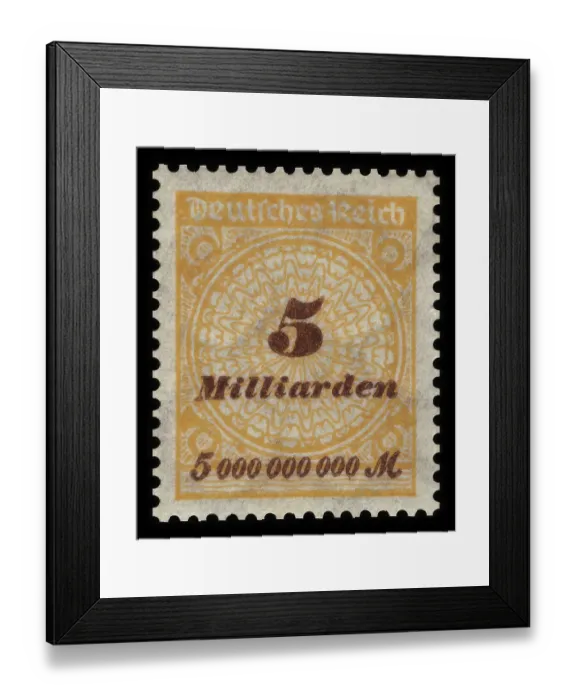 Framed Print : Historical stamp, German Reich