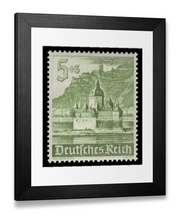Framed Print : Historic stamp, German Reich, Winterhilfswerk