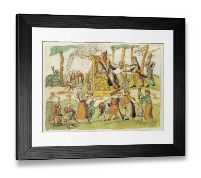 Framed Print : Witches Sabbath or Devil's Dance