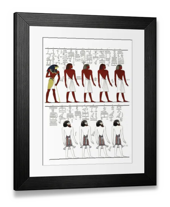 Framed Print : The different kinds of men known to the Egyptians