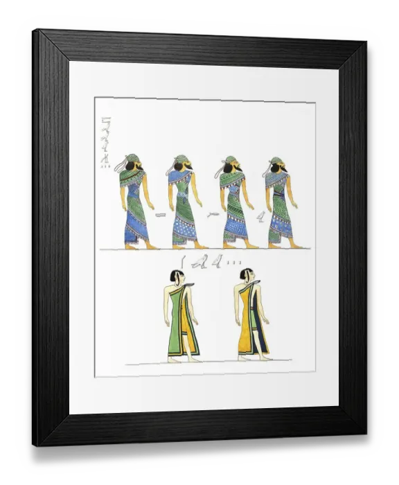 Framed Print : Various figures of foreign men depicted on Egyptian monuments Framed Print : Various figures of foreign men depicted on Egyptian monuments