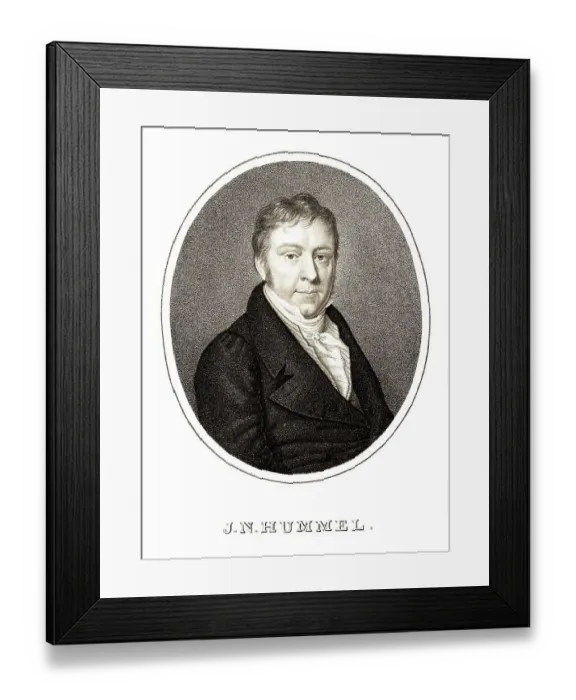 Framed Print : Johann Nepomuk Hummel (14) (November 1778 to 17 October 1837) Framed Print : Johann Nepomuk Hummel (14) (November 1778 to 17 October 1837)