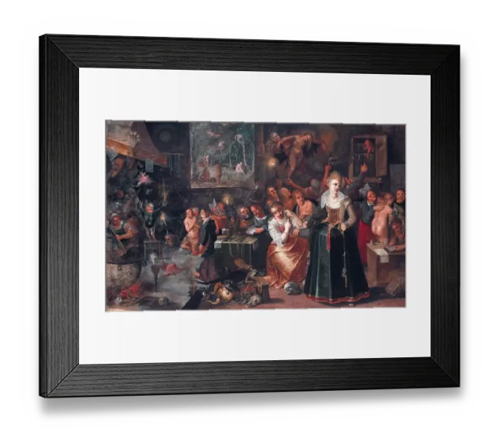 Framed Print : Witches Sabbath or Devil's Dance
