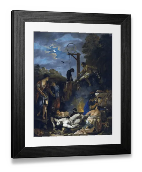 Framed Print : Witches Sabbath or Devil's Dance