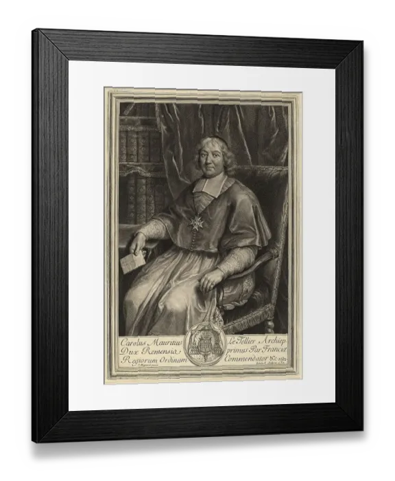 Framed Print : Charles Maurice Le Tellier (16 July 1642 - 22 February 1710)