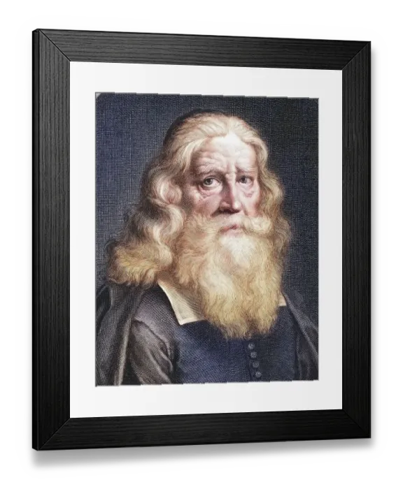Framed Print : Nathanael Dilger (1604-1679), pastor and minister in Gdansk