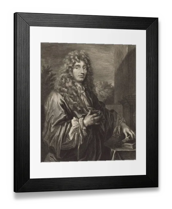 Framed Print : Christiaan Huygen (14 April 1629 - 8 July 1695)