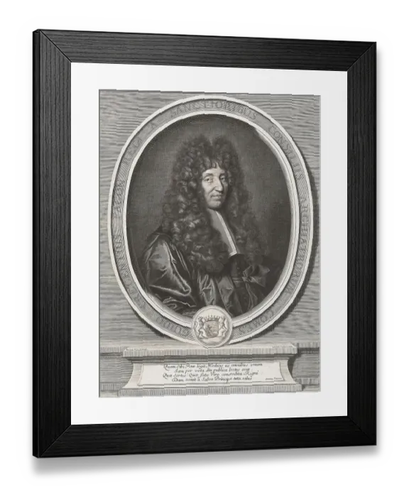 Framed Print : Guy-Crescent Fagon (11 May 1638 - 11 March 1718)