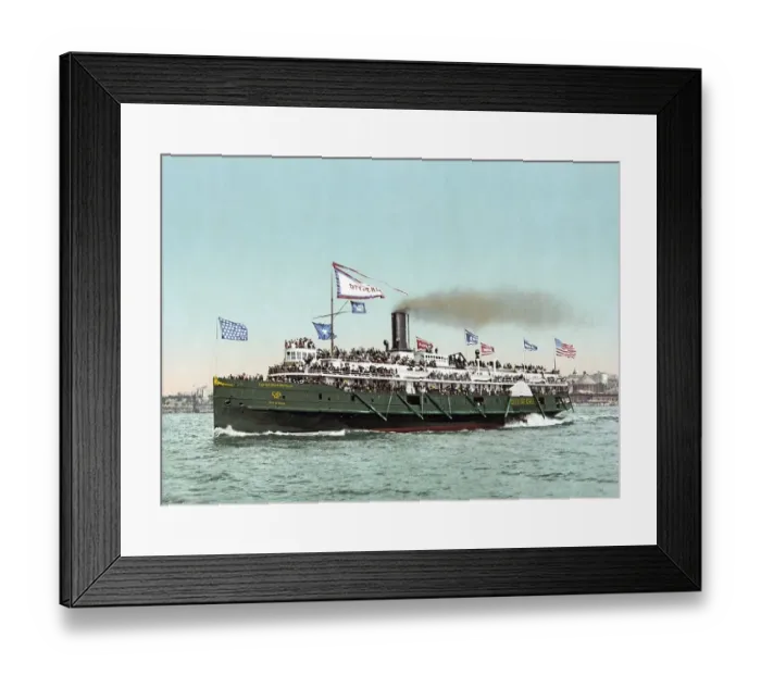 Framed Print : Steamship City of Erie, Cleveland and Buffalo Line Framed Print : Steamship City of Erie, Cleveland and Buffalo Line