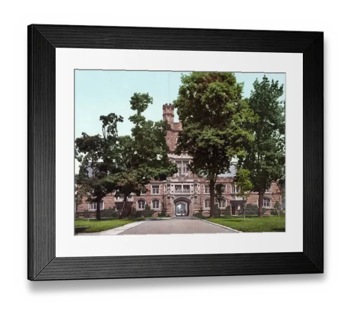 Framed Print : University Library, a private Ivy League research university in Princeton Framed Print : University Library, a private Ivy League research university in Princeton