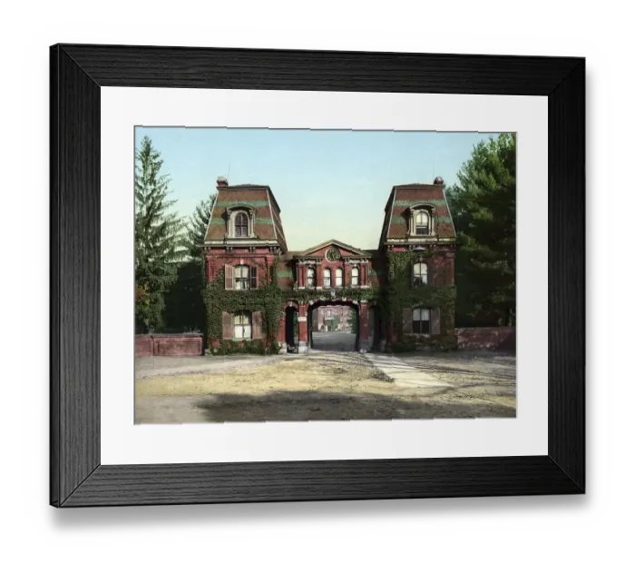 Framed Print : Entrance to Vassar College, a coeducational private liberal arts college in Poughkeepsie Framed Print : Entrance to Vassar College, a coeducational private liberal arts college in Poughkeepsie