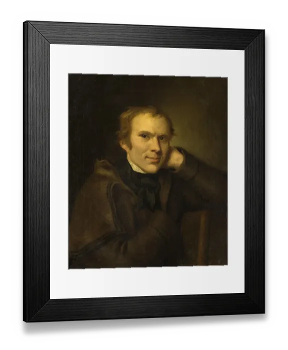 Framed Print : Portrait of Johann Friedrich Lauck