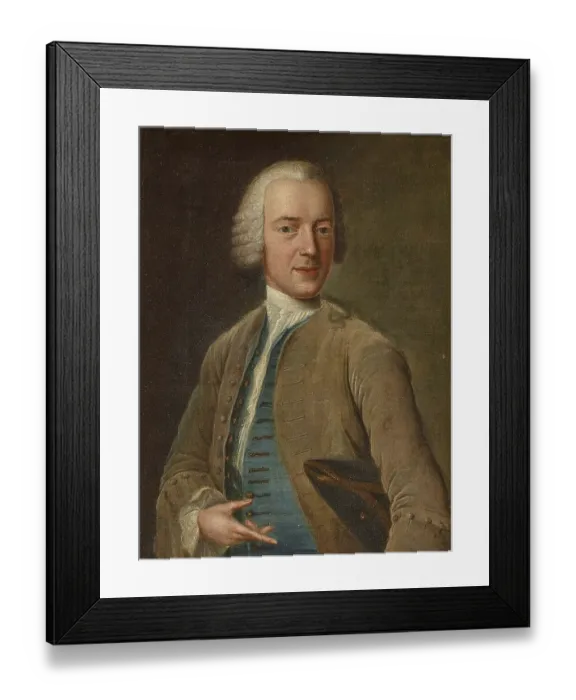 Framed Print : Johann Georg Ziesenis the. J. (1716 - 4 March 1776) was a German portrait painter