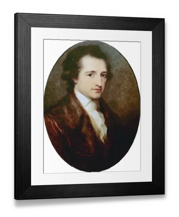Framed Print : The young Johann Wolfgang von Goethe (28 August 1749 - 22 March 1832)