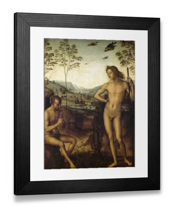 Framed Print : Apollo and Marsyas, Marsyas, originally god of the river of the same name and Apollo also Apollo Framed Print : Apollo and Marsyas, Marsyas, originally god of the river of the same name and Apollo also Apollo