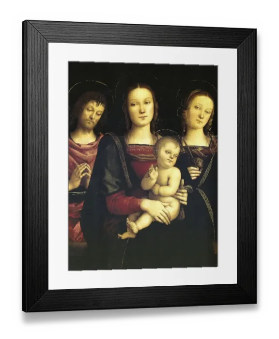 Framed Print : Madonna and Child between St. John the Baptist and St Framed Print : Madonna and Child between St. John the Baptist and St