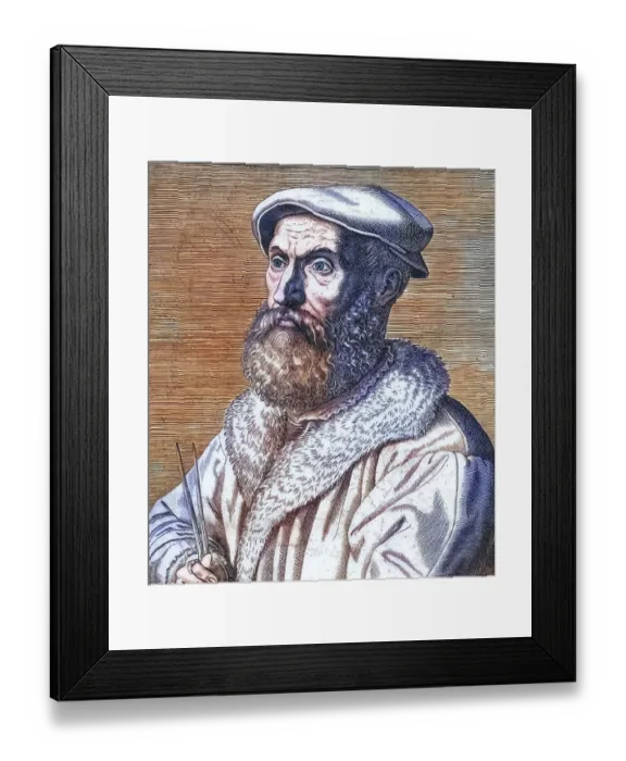 Framed Print : Raphael Bombelli (1526) (1572) was an Italian mathematician and architect