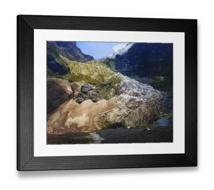 Framed Print : The Upper Glacier in Grindelwald, c