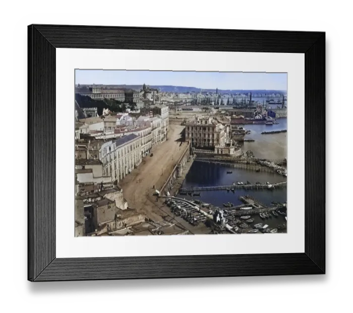 Framed Print : S. Lueria e Hotel de Rome, c. 1870