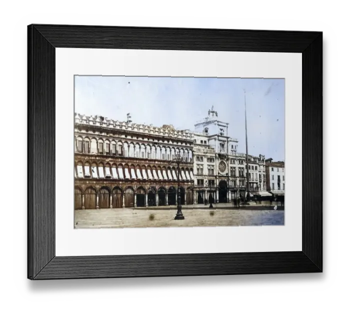 Framed Print : St. Mark's Square, Procuratie Vecchie and Clock Tower