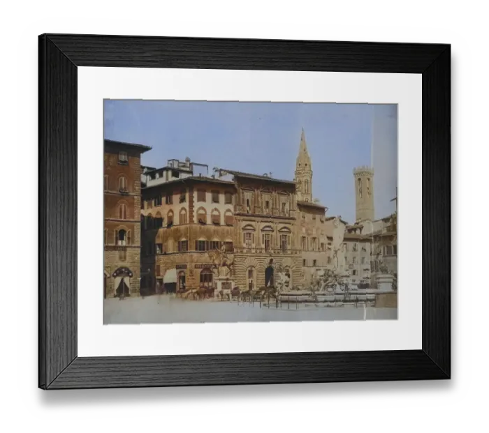 Framed Print : Piazza della Signoria, c. 1880
