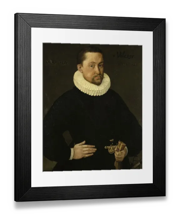 Framed Print : Portrait of Johann Philipp Voelker (1555 to 1605)