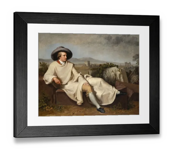 Framed Print : Johann Wolfgang von Goethe in the Roman Campagna