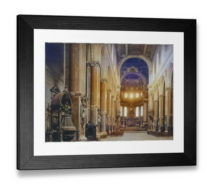 Framed Print : Interior view of the Cathedral of Naples Framed Print : Interior view of the Cathedral of Naples