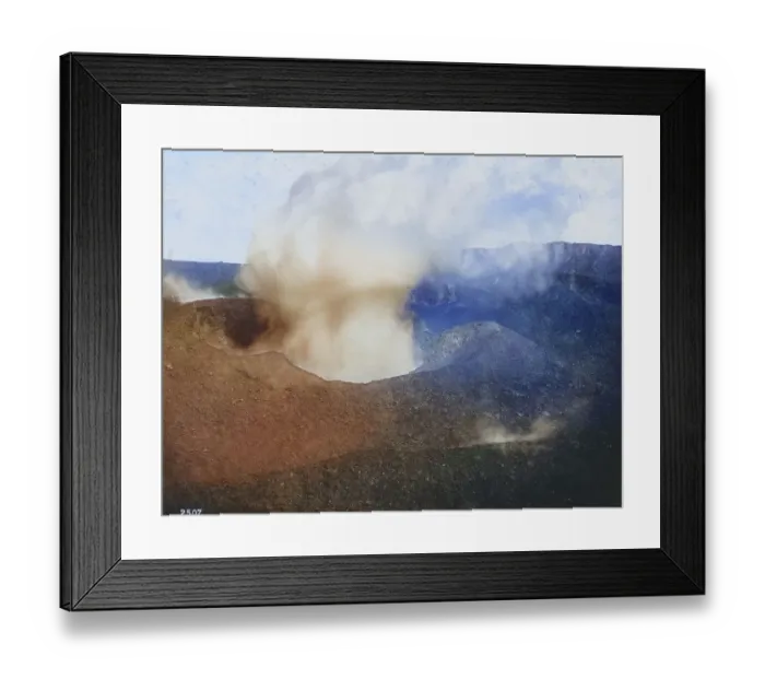 Framed Print : The crater of the volcano Vesuvius in April 1888 Framed Print : The crater of the volcano Vesuvius in April 1888