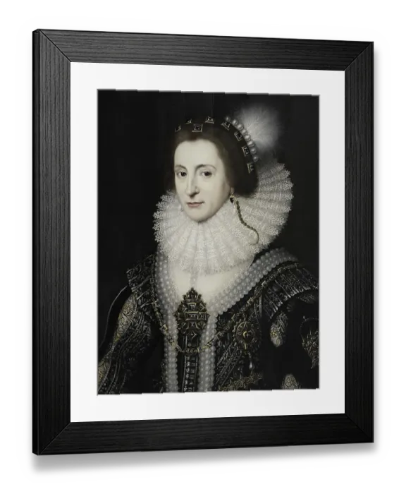 Framed Print : Elizabeth Stuart, Elizabeth Stuart (19 August 1596 - 13 February 1662) was Princess of England and Scotland