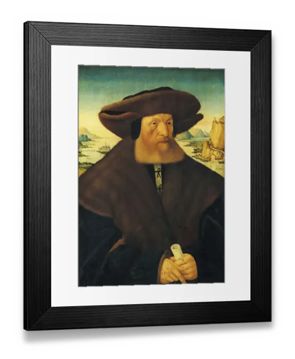 Framed Print : Portrait of Hamman von Holzhausen (1467-1536) Framed Print : Portrait of Hamman von Holzhausen (1467-1536)