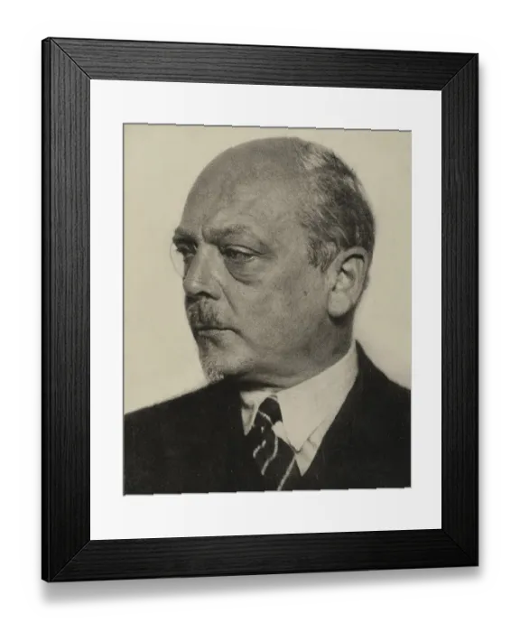 Framed Print : Portrait of Georg Swarzenski (11 January 1876 - 14 June 1957)