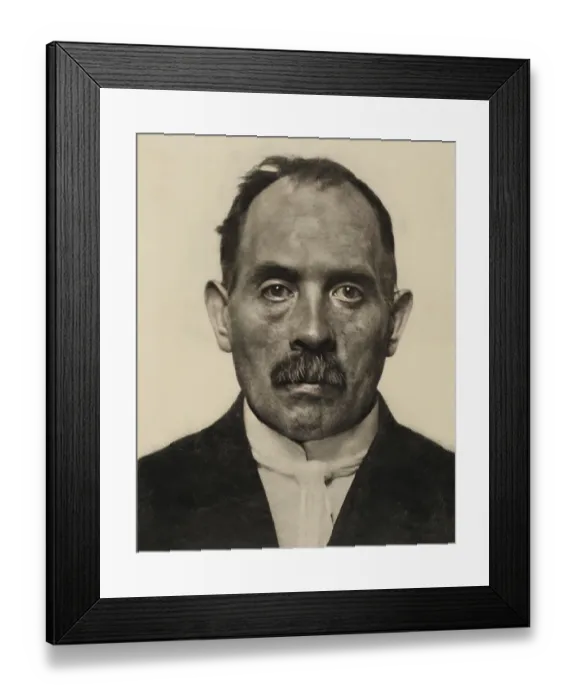 Framed Print : Portrait of Lovis Corinth (21 July 1858 as Franz Heinrich Louis Corinth - 17 July 1925) was a German painter
