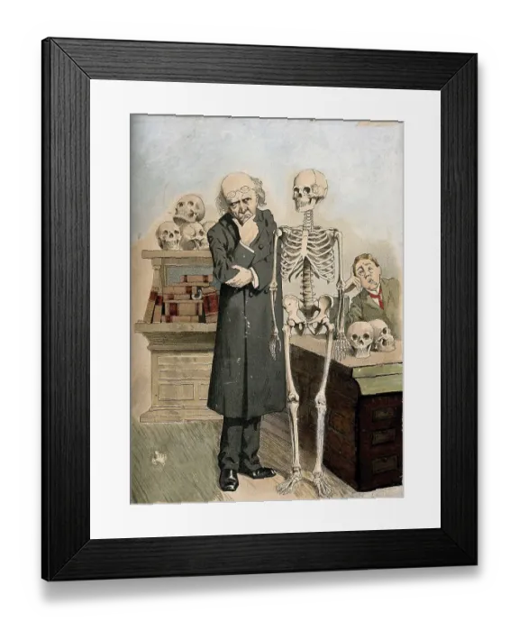 Framed Print : A professor asks a medical student for his prognosis for a certain case Framed Print : A professor asks a medical student for his prognosis for a certain case