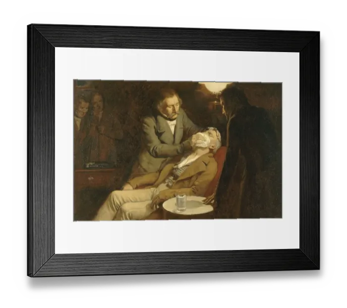 Framed Print : Dentist, the first use of ether for anaesthesia in dental surgery