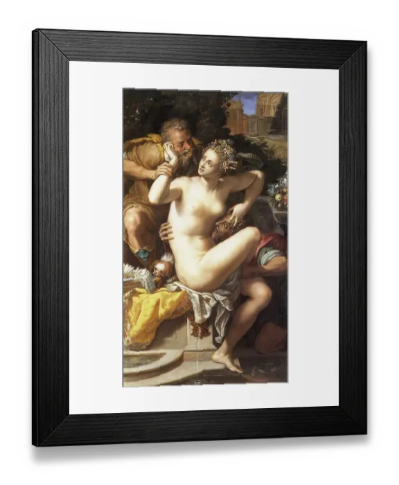 Framed Print : Susanna and the Old Men, painting by Alessandro Allori Framed Print : Susanna and the Old Men, painting by Alessandro Allori