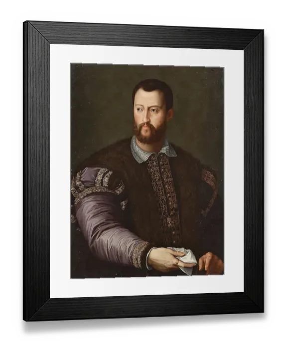 Framed Print : Cosimo I. de Medici (12 June 1519 to 21 April 1574) from the Medici family was Duke of Florence from 1537