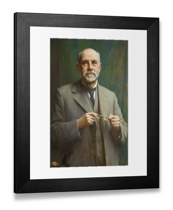 Framed Print : Portrait of Harry Lucas, 1936, the son of the founder of the Birmingham engineering company Lucas Industries