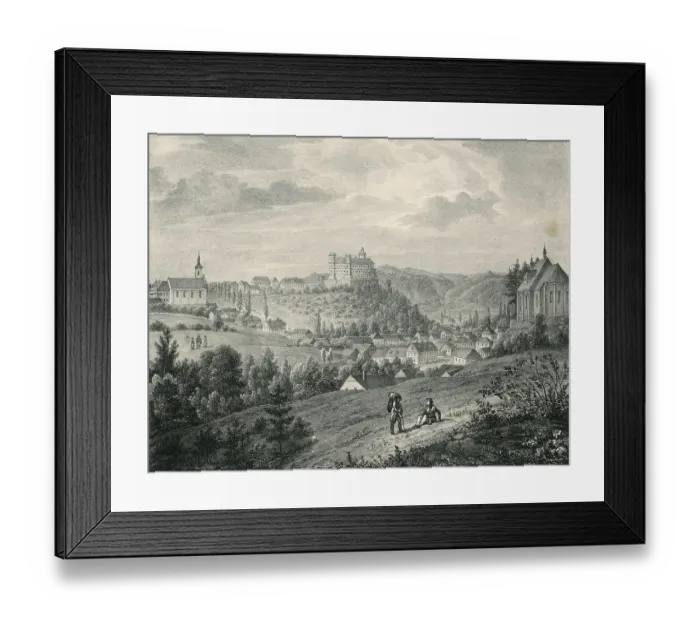 Framed Print : View of Lettowitz Castle, Letovice castle in Moravia Framed Print : View of Lettowitz Castle, Letovice castle in Moravia