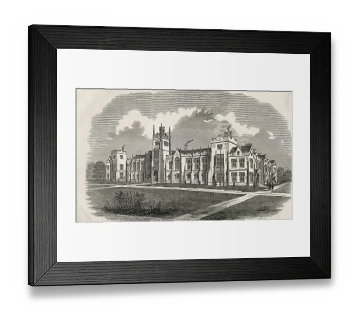 Framed Print : University, Queen's college (1851)