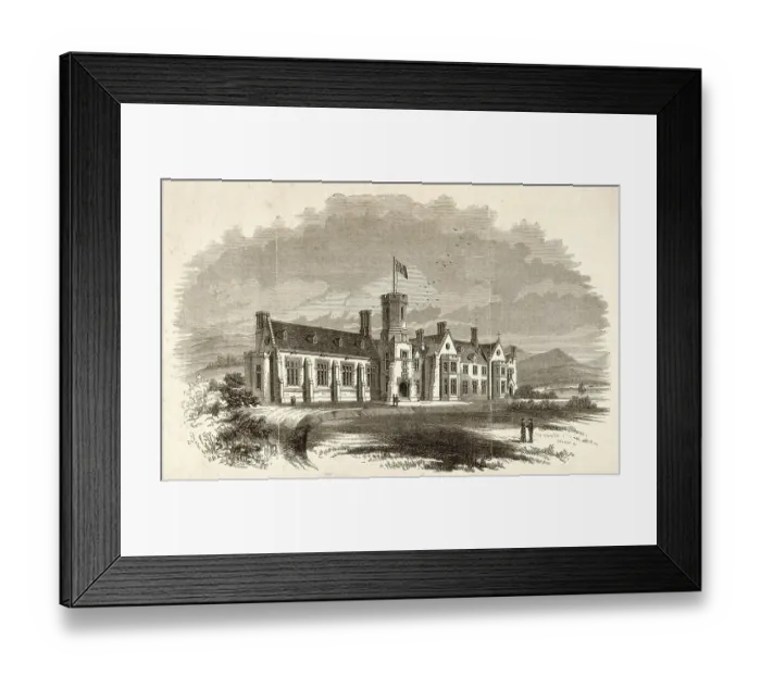 Framed Print : Swansea Free Grammar School, Swansea in South Wales