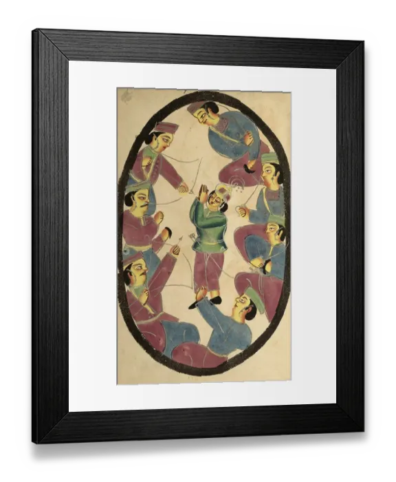 Framed Print : Seven heroes or warriors killing Abhimanya Framed Print : Seven heroes or warriors killing Abhimanya