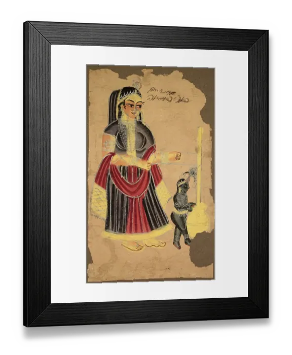Framed Print : Yasoda and Krishna, c. 1890, East India