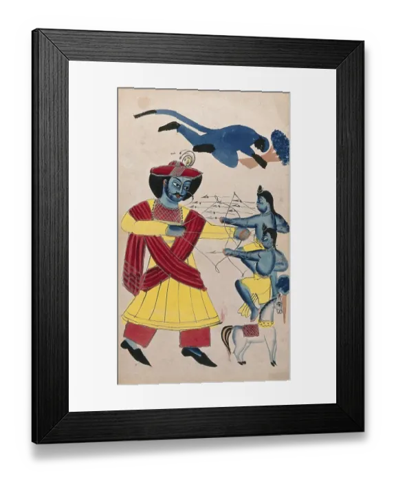 Framed Print : Rama, the seventh incarnation of Vishnu according to the teachings of Hinduism