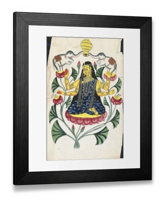 Framed Print : Lakshmi, the Hindu goddess of happiness