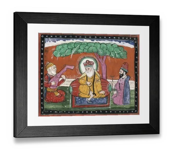 Framed Print : Guru Nanak, a saint and founder of the religion of Sikhism Framed Print : Guru Nanak, a saint and founder of the religion of Sikhism