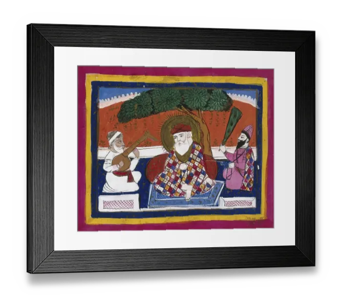 Framed Print : Guru Nanak, a saint and founder of the religion of Sikhism Framed Print : Guru Nanak, a saint and founder of the religion of Sikhism